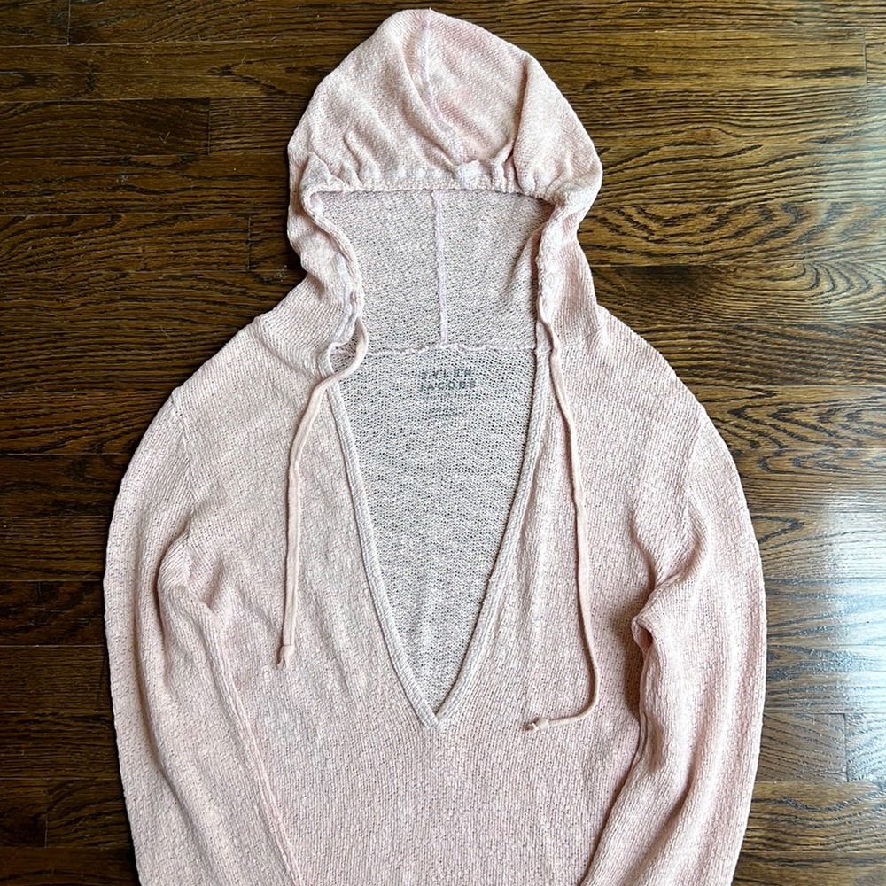 Tyler Jacobs Hooded Knit Sweatshirt Size M/L